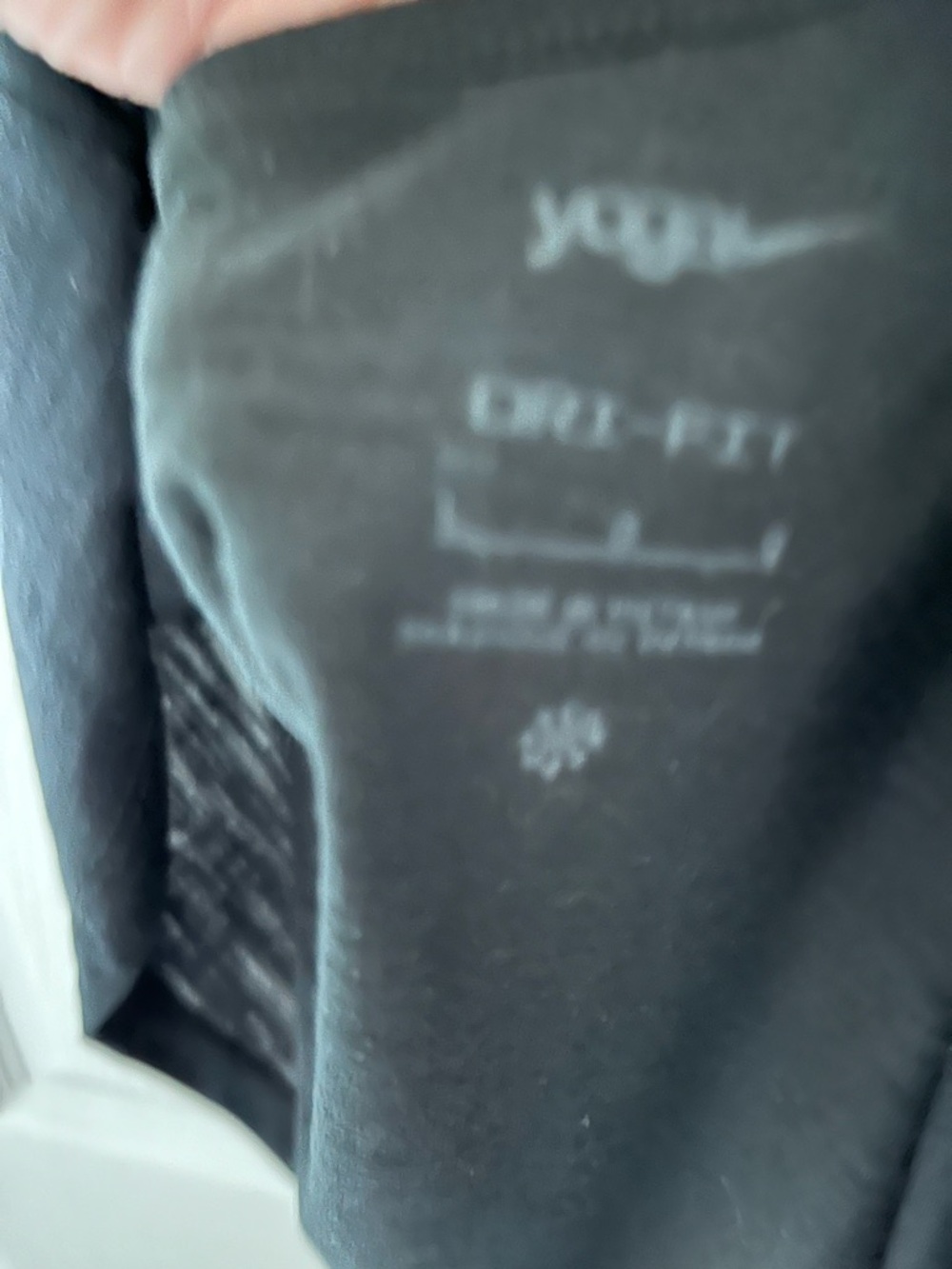 Nike Black Yoga Tank Top with Gold Metallic trim - Picture 3 of 8